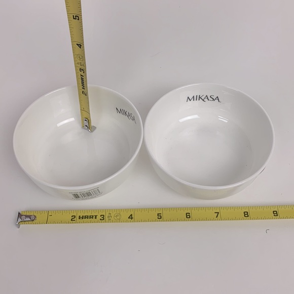 Mikasa Samantha Fine Bone China bowls Set of two White New NWT - Picture 5 of 7